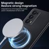 Cienka Matowa Skóra Do Magnetycznego Etui Dla Honor Magic V2 MagicV2 5G Bezprzewodowe Ładowanie Twardy Tylny Pokrowiec Capa