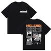 Rapper Melendi Album 2025 Merch Graphic T Shirt Mens Hip Hop Gothic Short Sleeve Tshirts Clothing Fashion Retro Cotton Tshirt