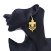 Thai Necklace Earrings Set Zinc Zinc Alloy Women Jewelry Suit Sweet Gold Plated Jewelry Set  Women