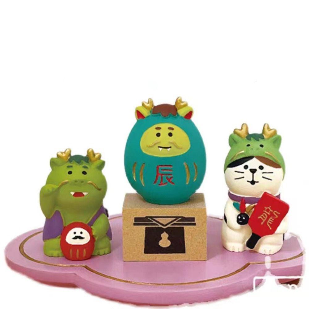 Japanese Style ZAKKA Cat Figurines DIY Craft Mini Animal Figurines  Miniature Scene Props