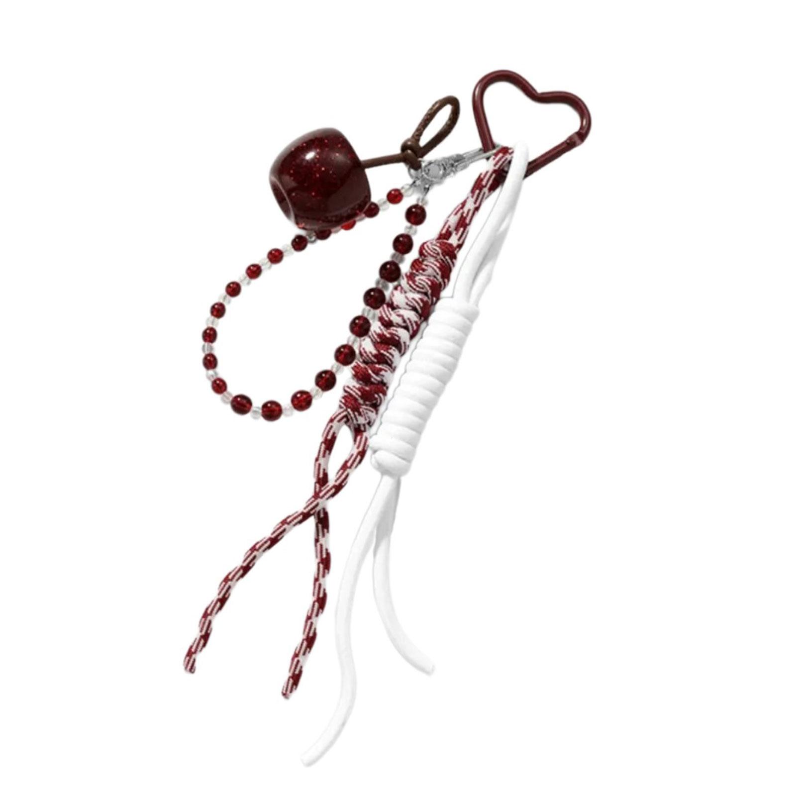 

Уникальный аксессуар для сумки в форме вишни, сплавной брелок, модный держатель для ключей, шарм для сумки для модных личностей A