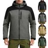 Jaquetas Masculinas de Inverno Colorblock Jaquetas de Tendência de Moda Masculina Jaquetas Respiráveis à Prova de Vento Jaquetas para Esportes ao Ar Livre