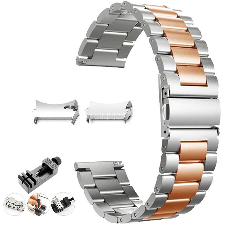 No Gaps Stainless Steel Band for Samsung Galaxy Watch7 6 4 Classic 46mm 47mm/Watch4 5 Pro 44mm 40mm Strap Curved End Bracelet