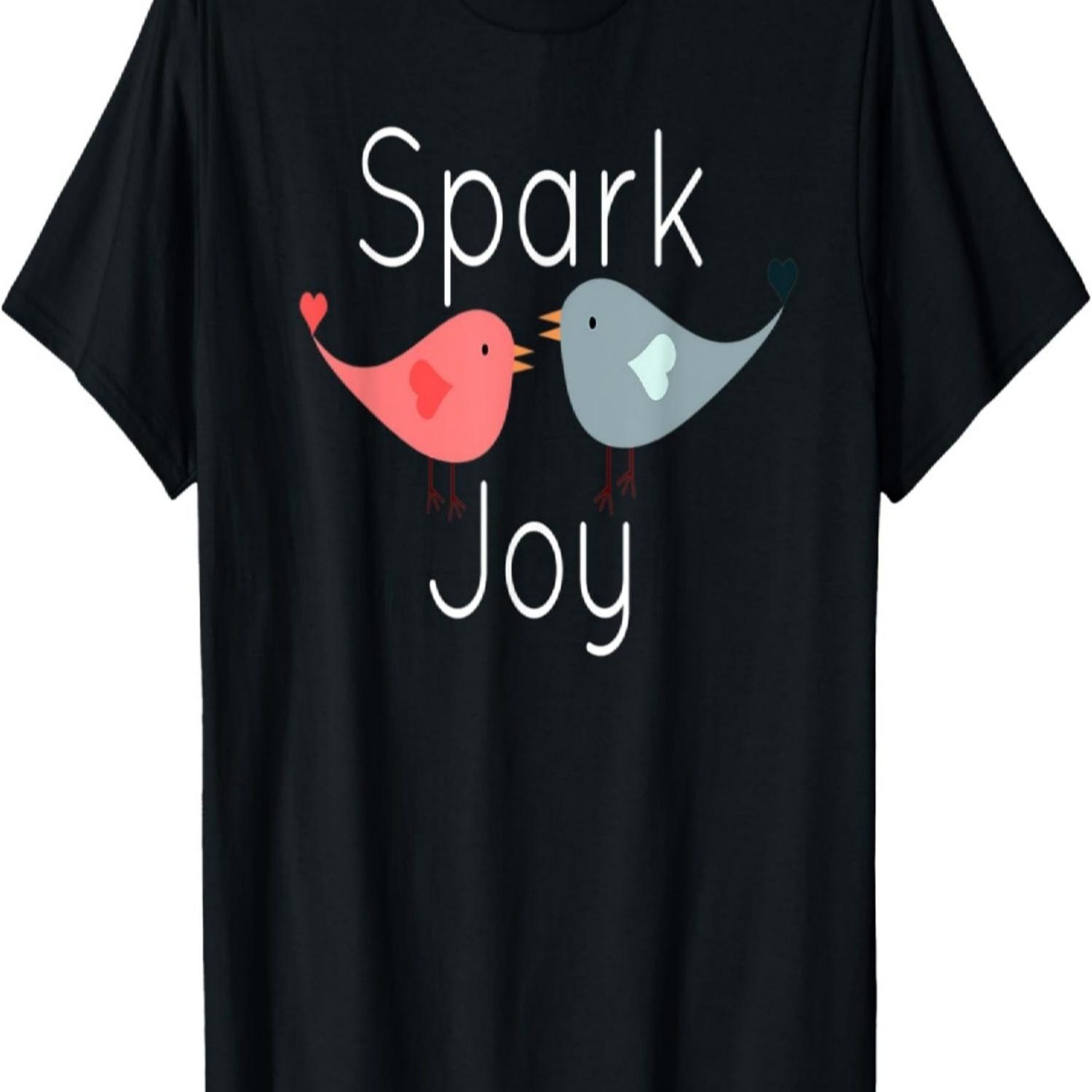

Spark Joy Tidying Birds Cherry Blossom t-shirt S чёрный