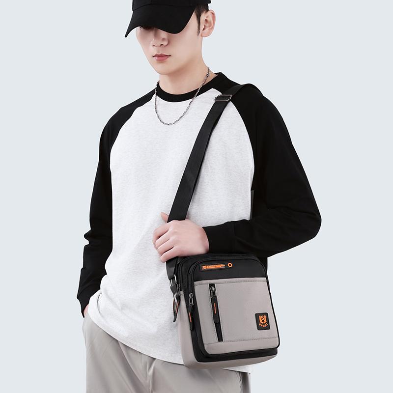 Men's Business Crossbody Shoulder Bag – Durable Oxford Cloth Sling with Big Capacity & Multiple Compartments