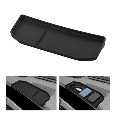 For Hyundai Santa Fe 2024 2025 2026 Car Dashboard Storage Box Display Screen Rear Tray Organizer Accessories Tidying Black