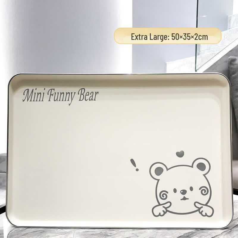 Qiwei Ins Style Plastic Rectangular Serving Tray
