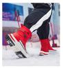 Unisex Winter Anti-Skid Snow Boots, Thickened Cotton, Plus Velvet, Warm, Short Style