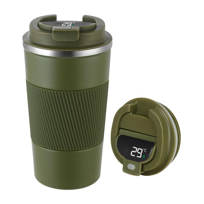 316 Stainless Steel Smart Display Insulated Coffee Mug, Large Capacity with Custom Logo