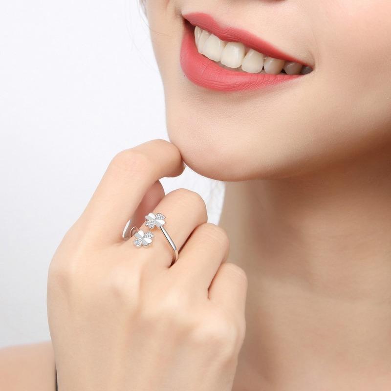 Lindon Klasyczny Stop Miedzi Cyrkon Pierścionek Damskie Biżuteria Ślubna Obietnica Party Prezent