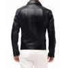 SKINOUTFIT Men's Genuine Lambskin Black Leather Jacket Stylish Motorcycle Bomber Biker Outerwear MJ 86