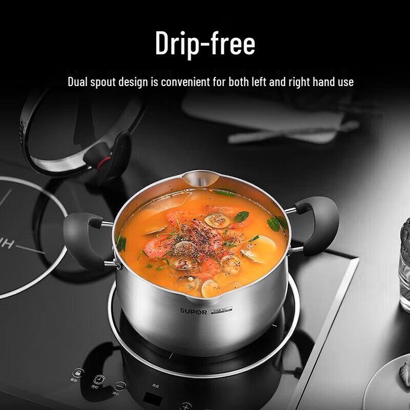 Supor 24cm 304 Stainless Steel Deep Soup Pot