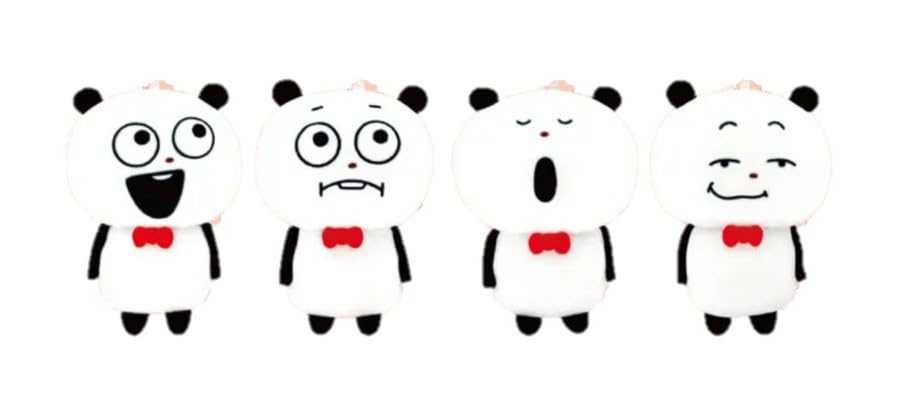 Petit Plush Toy 2 of 5 Gacha GokigenPanda [Set (Full Set)]