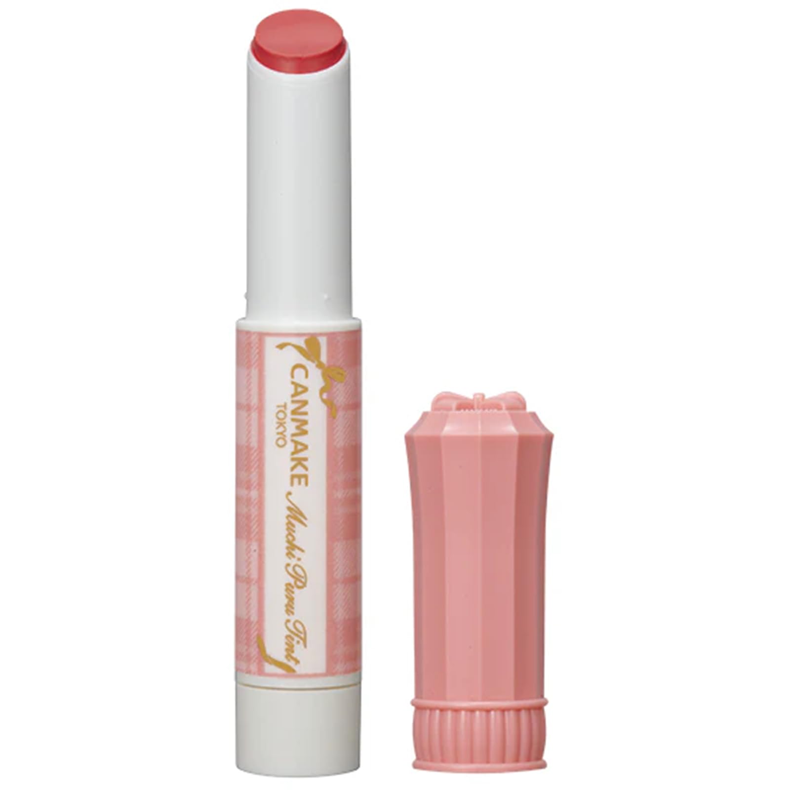 Canmake Plump Tint 02 Персиковый Объемный Блестящий Тинт Освежающий Розовый 2,5 г