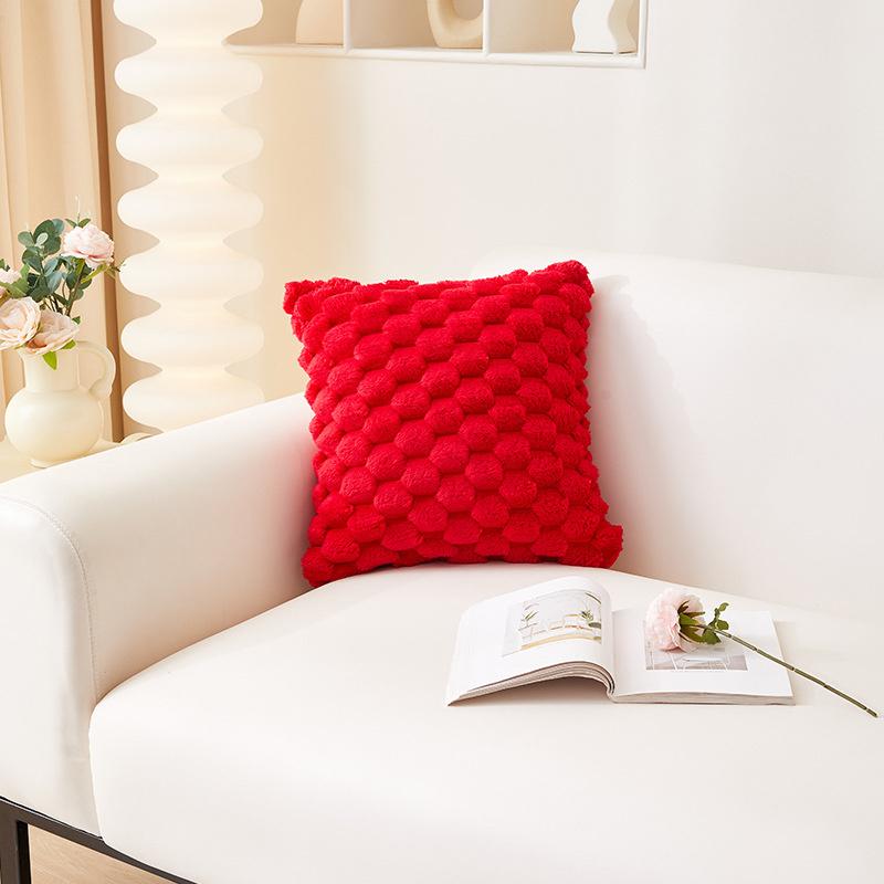 Super Soft Cozy Decorative Throw Pillow Covers Fuzzy Plush Faux Fur Luxury Cushion Cover Pillowcase for Sofa Couch Bed JAF092