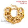 Exaggerated Acrylic CCB Big Chain Bracelets for Women Vintage Punk Cuban Curb Link Charm Bangles Couple Jewelry Steampunk Men