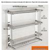 CHUKE HCF Stainless Steel 3-Tier No-Drill Bathroom Rack