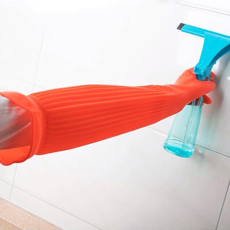 CHAHUA Extra Long Thickened Latex Gloves