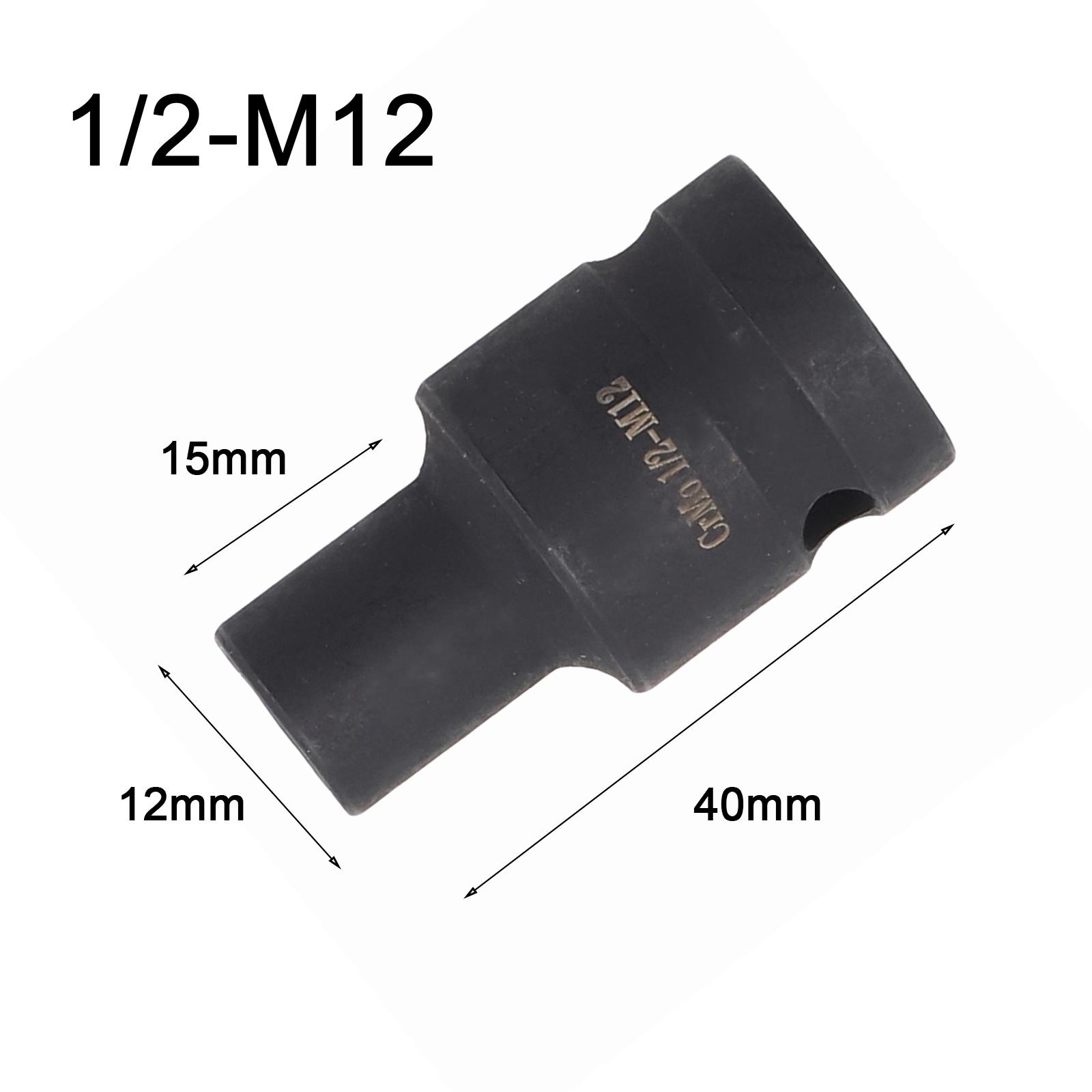 

1PC Socket Double Head Suqare Tap Socket 1/2inch Driver For M6-M24 Tap For Pneumatic Ratchet Wrench Electric Driver Tool Parts M6