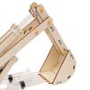 Kit de construção educacional de madeira 3D, escavadeira hidráulica divertida, aprenda conceitos de física, brinquedo faça você mesmo para crianças