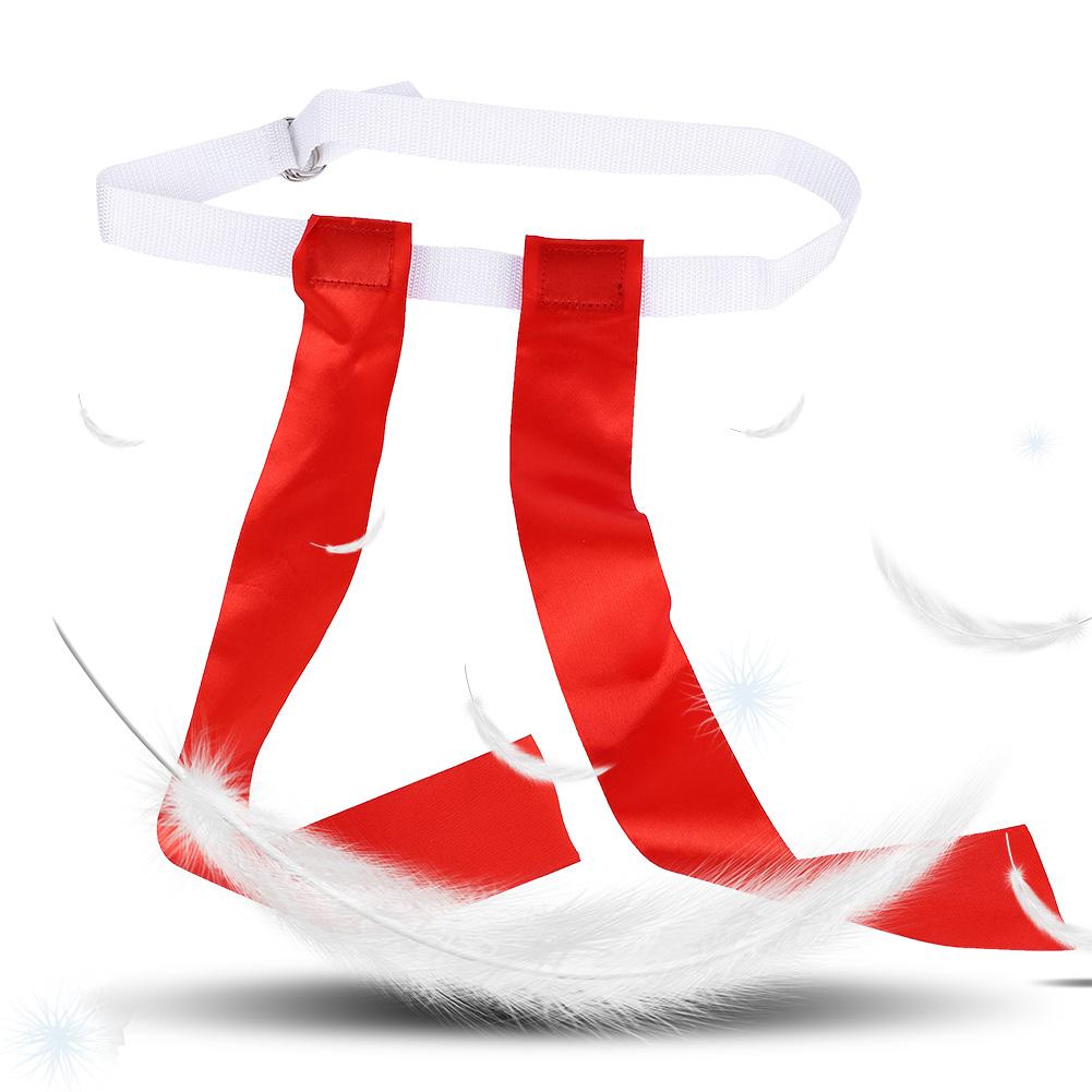 American Teenagers Race Sport Game Waist Tear Sonic Boom Belt Football Replacement Flag(Red)