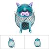 Metal Cat Coin Piggy Bank for Adults Visible Handcrafted Cute Animal Money Bank with Bottom Cover Fo