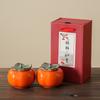 Persimmon tea can ceramic seal Ruyixi candy can packaging box small creative jar wedding gift
