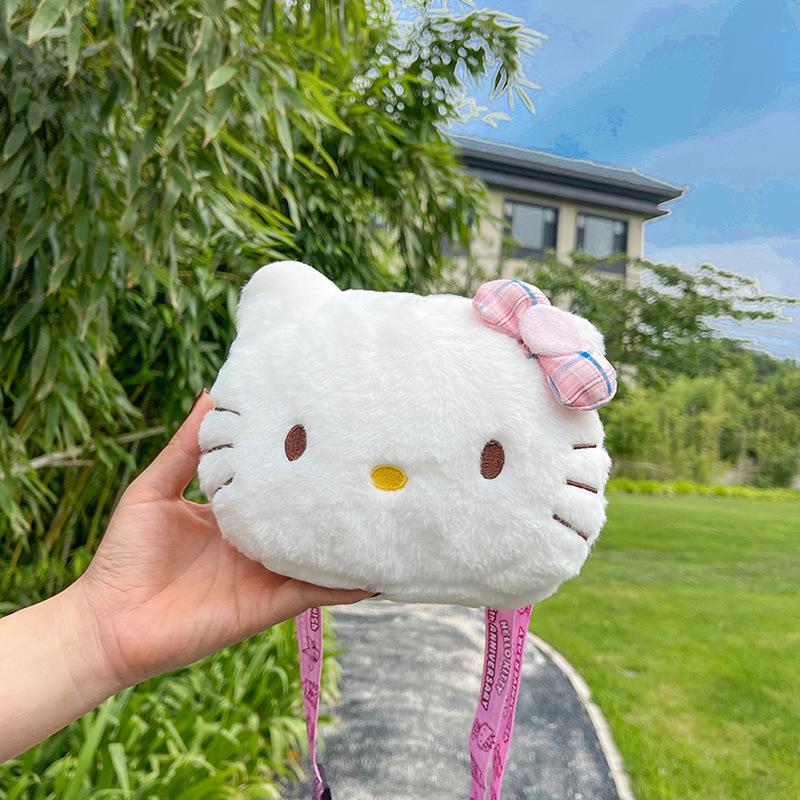 

Милая мультяшная сумка-кроссбоди для телефона «Принцесса 2025» для девочек - Плюшевая сумка на плечо для студенток белый