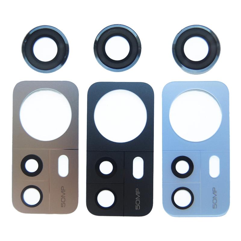 

For Xiaomi 12 5G/12X 5G/12S 5G Phone Rear Camera Lens Cover Replacement Part (without Logo) Blue
