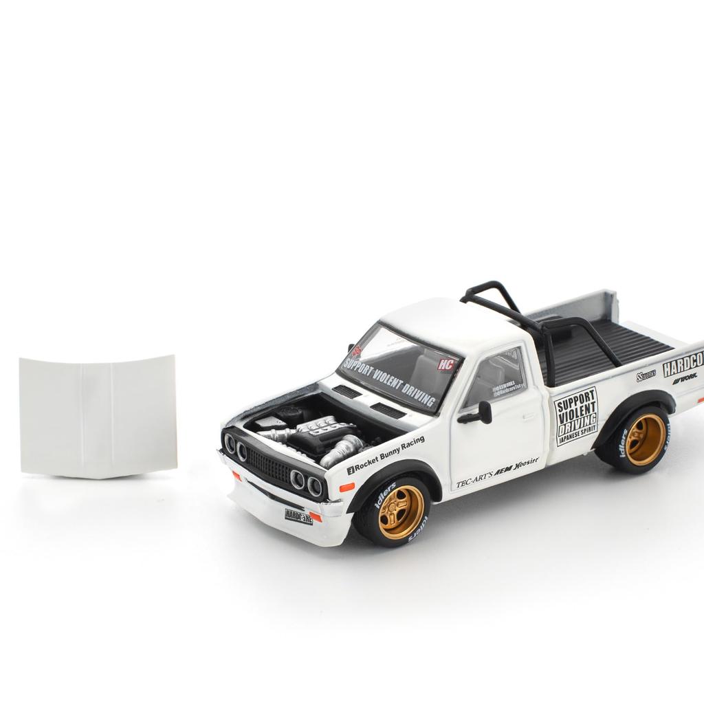 Genesis Company POP RACE Pandem Datsun 620 White PR640350 1/64 (Finished Model)