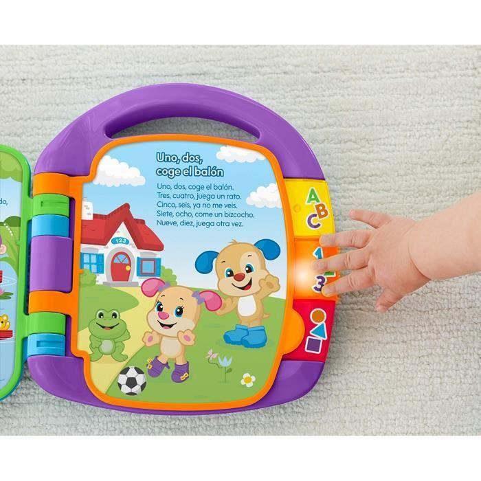 Livre interactif d'apprentissage Fisher-Price FRC69 - Jouet éducatif interactif pour enfant de 6 mois et plus