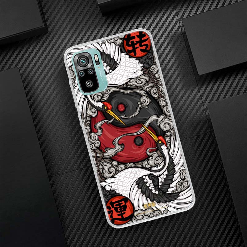 

Japan Koi Fish Yin Yang Art Silicon Call Phone Case For Xiaomi Redmi Note 14 13 12 12S 11 Pro Plus 11S 10 10S 11T 11E 4G 5G Soft Redmi Note 10 Pro