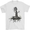 Tree Music Singing 100% Cotton Microphone Men's T-Shirt