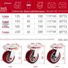 Xieyu Silent Polyurethane 3-Inch Caster Wheel