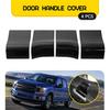 Fit Ford F150 Carbon 4PC 2015- Inner Fiber Handle Door Panel Trim Cover F&R