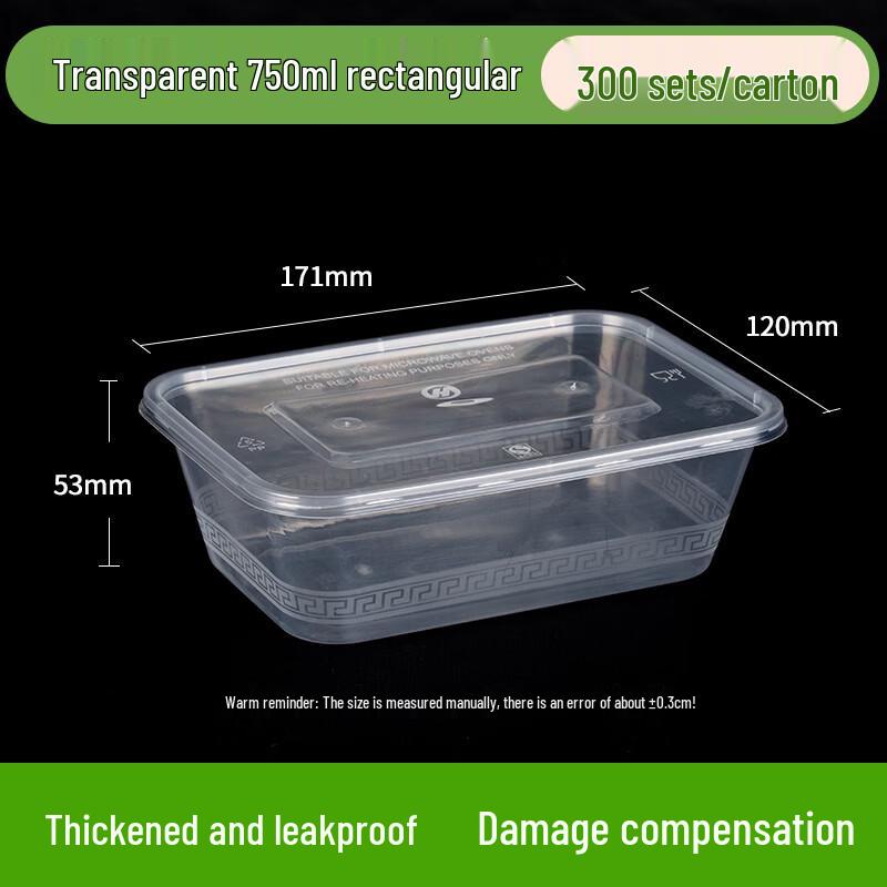 Jing Zhi Feng Disposable Plastic Meal Boxes