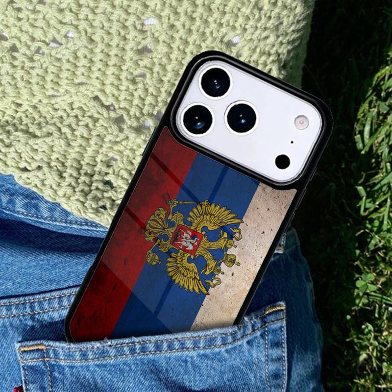 Moscow Russian Flag Bear mobile phone case Compatible with IPhone 17 16 15 14 13 12 11Pro Max 17 Air cover