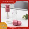 Heart-Shaped Lip Gloss Tube, 4ml - Transparent Spherical Lipstick Bottle for Decanting Lip Balm
