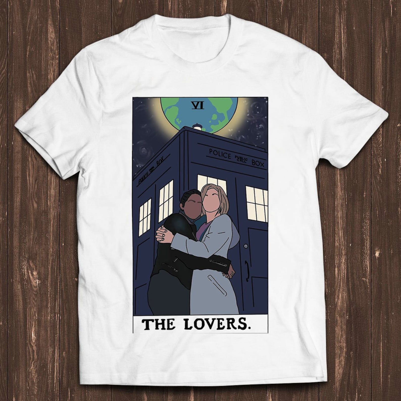Thasmin The Lovers Tarot Card Doctor Who Unisex Retro Gamer Cult Movie Music Top Cool Gift Tee T Shirt C1019 4XL