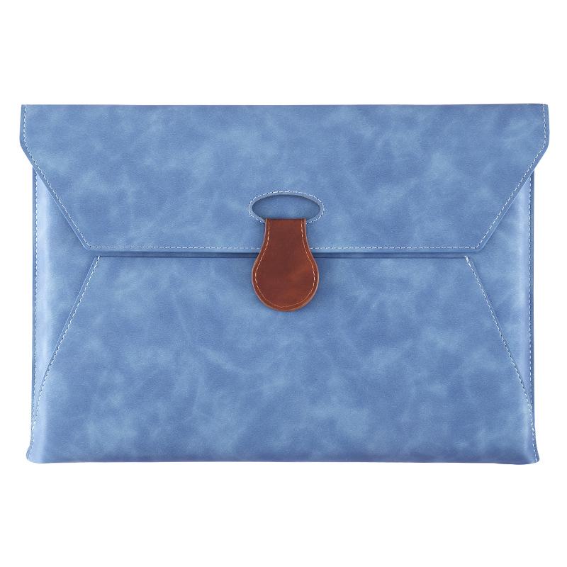 A4 Large Capacity Waterproof Leather Document Bag with Logo Printing