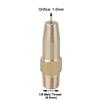 Brass Material High Pressure Cutting Nozzle Brass Water Jet Nozzle  Paper Mill Trimming