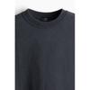 H M Boxy FiT wasHed T sHirT Black