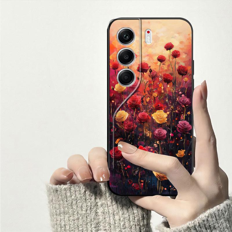For Tecno Camon 40 Pro 5G /CM7 Case Bumper Soft Silicone Back Cover For Tecno Camon 40 /CM5 Black TPU Shockproof Phone Case