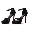Women's Stiletto High Heel Platform Sandals with Buckle Strap, Size 34-39