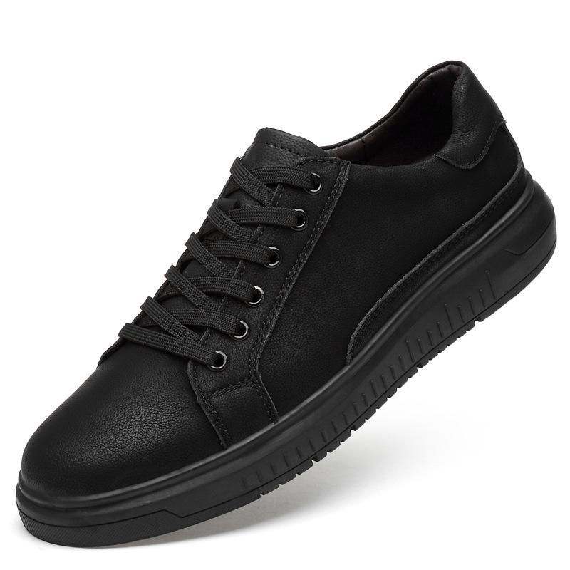 Men s Round Toe Casual Fashion Sneakers - All-Season, Thick Sole, Wiped Color, Spring Autumn Trend 36
