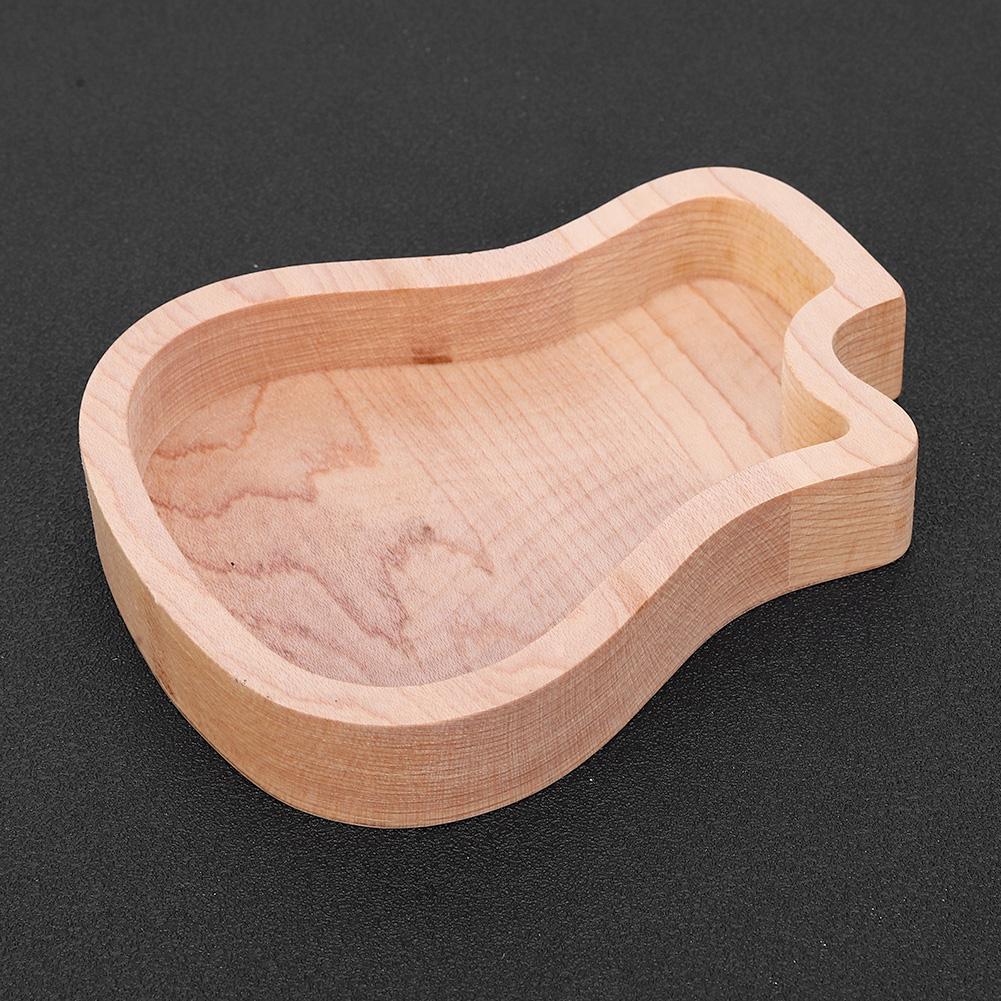 Gitarrenplektrumbox Ahorn Holz Aufbewahrungskoffer Zarte Gitarre Musikinstrument Zubehör