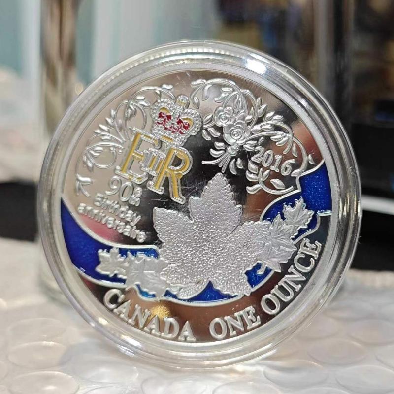 Queen Elizabeth II Gilded Commemorative Coins Collection Commemorative Gift Crafts Collection Coins