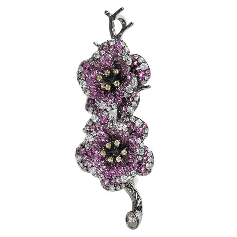 Tian She Luxury Retro Plum Blossom Brooch – Women s Chinese Style Hanfu Accessory
