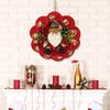 13.7 Inch Christmas Doll Wreath Front Door Wall Decor
