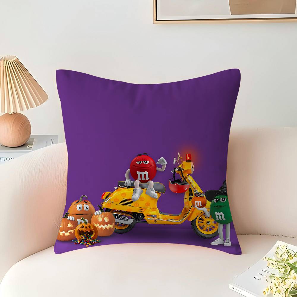 M-M And M-Ms Cushion Cover Pillowcase Upholstery Sofa Throw Pillow Home Decor Pillowcas